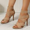 Ladies' High-Heeled with a Slim Fit, Solid Color, Ultra-High Heels, Versatile for Casual Outdoor Parties., Women Shoes