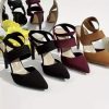 Stylish Summer Pointed-Toe Slip-On High Heels: Elegant, Breathable, Versatile Women's Sandals for a Chic Look, Women Shoes