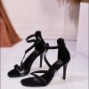 Women's Roman Sandals, New Summer Snake Print Sexy Thin Heel Fashion High Heels, Transparent Open Toe Snake Print Fashion Sandals, Women Shoes