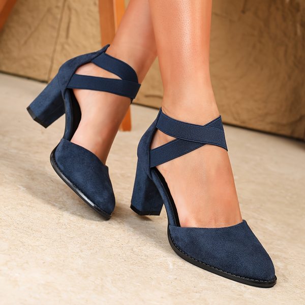Elegant, Stylish, And Comfortable High-Heeled Shoes with Cross Straps And Cutouts., Women Shoes