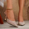 Elegant Fashion High Heel Sandals, Summer Essential, Breathable Mesh Design, Stylish and Versatile, Trendy and Novel, Suitable for Dates, Shopping, Parties, Dinners, and Outings, Women Shoes