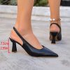 Women's Pointed Toe Simple Elegant Slip-On High Heels