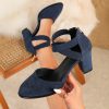 Elegant, Stylish, And Comfortable High-Heeled Shoes with Cross Straps And Cutouts., Women Shoes