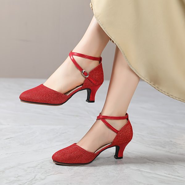 Ladies' Dance Shoes for Latin, Salsa, Ballroom Dancing, Parties, Weddings, And Performances; Stylish Women'S Footwear