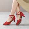 Ladies' Dance Shoes for Latin, Salsa, Ballroom Dancing, Parties, Weddings, And Performances; Stylish Women'S Footwear