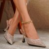 Elegant Fashion High Heel Sandals, Summer Essential, Breathable Mesh Design, Stylish and Versatile, Trendy and Novel, Suitable for Dates, Shopping, Parties, Dinners, and Outings, Women Shoes