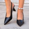 Women's Pointed Toe Simple Elegant Slip-On High Heels