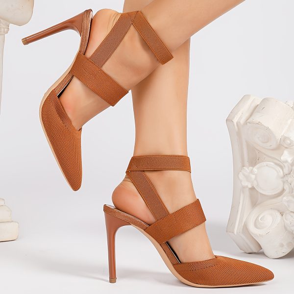 Stylish Summer Pointed-Toe Slip-On High Heels: Elegant, Breathable, Versatile Women's Sandals for a Chic Look, Women Shoes