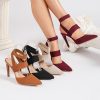 Stylish Summer Pointed-Toe Slip-On High Heels: Elegant, Breathable, Versatile Women's Sandals for a Chic Look, Women Shoes