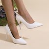Designer French-Style Patent Pointed Toe Flat Heels with Thin Heel, Versatile and Sexy for the Workplace, Women Shoes