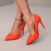 Designer French-Style Patent Pointed Toe Flat Heels with Thin Heel, Versatile and Sexy for the Workplace, Women Shoes
