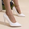 Designer French-Style Patent Pointed Toe Flat Heels with Thin Heel, Versatile and Sexy for the Workplace, Women Shoes